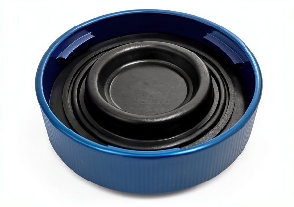 kweiny Aluminum Brake Fluid Cap Blue Anodized-0