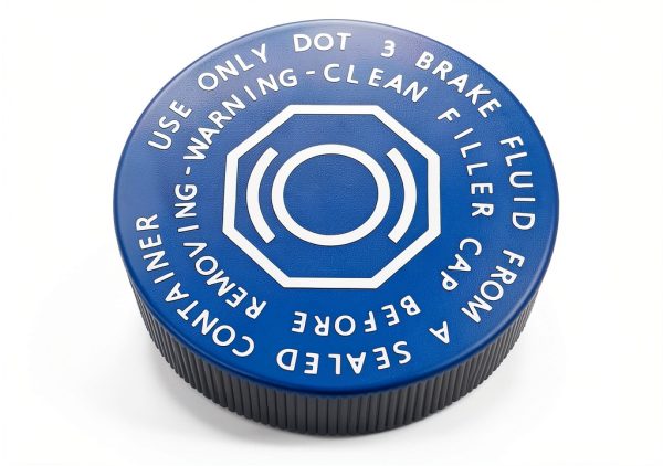 kweiny Aluminum Brake Fluid Cap Blue Anodized-2